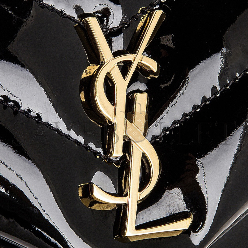 YSL TOY LOULOU SHOULDER BAG IN PATENT LEATHER 6309512IU1J1000 (20*14*7cm)