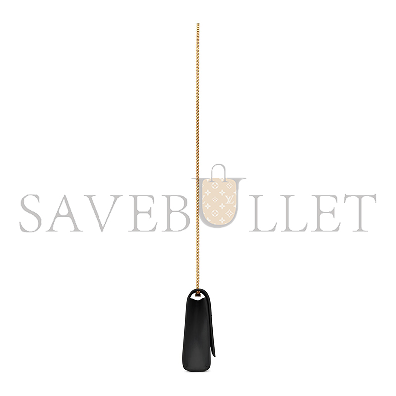 YSL KATE MEDIUM IN GRAIN DE POUDRE EMBOSSED LEATHER 364021BOW0J1000 (24*14.5*5.5cm)