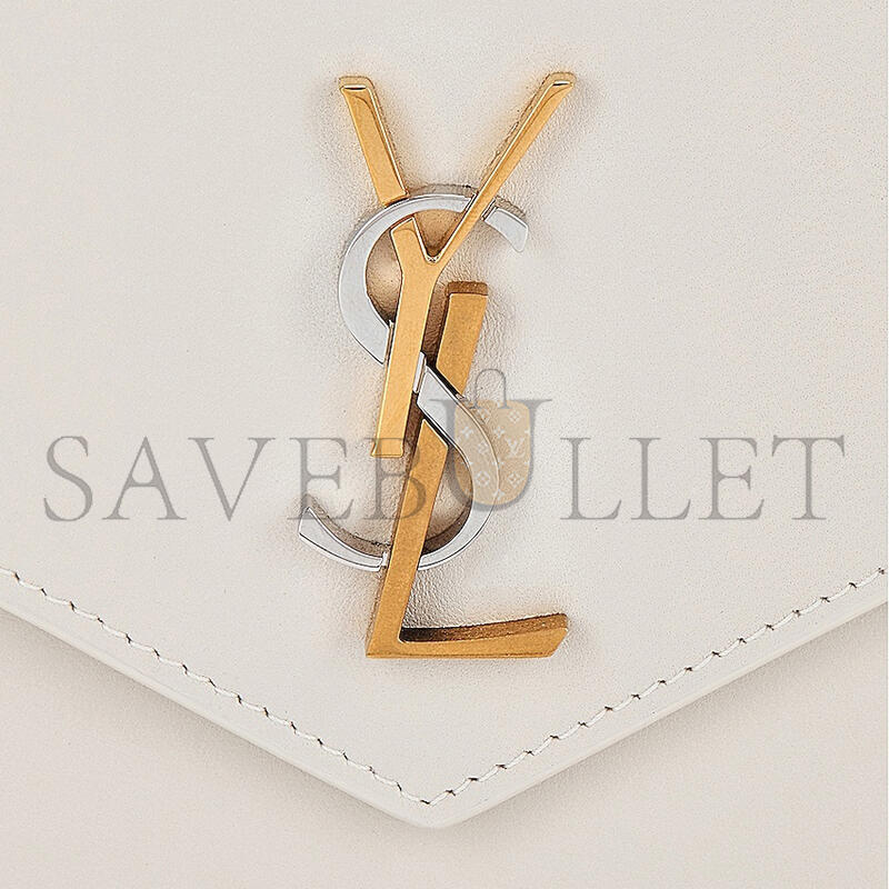 YSL CASSANDRE ENVELOPE CHAIN WALLET IN SMOOTH LEATHER 743050AAB4K9290 (19*12.5*3.5cm)