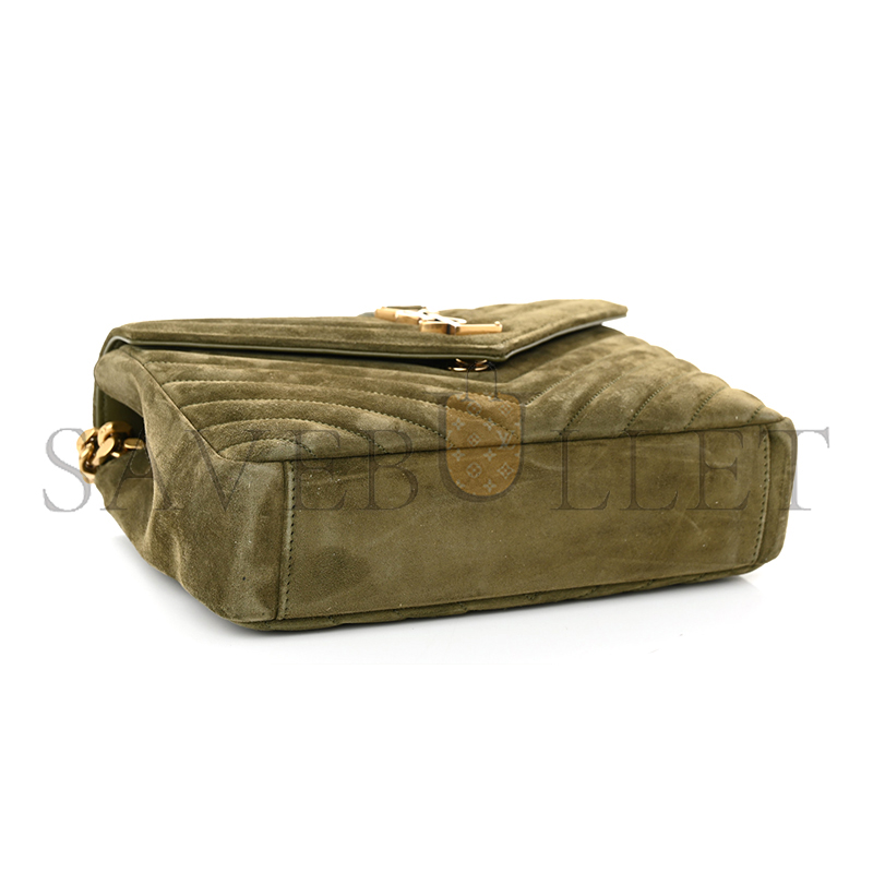 YSL COLLEGE MEDIUM IN QUILTED SUEDE 6002791U8073206 (24*17*6.5cm)
