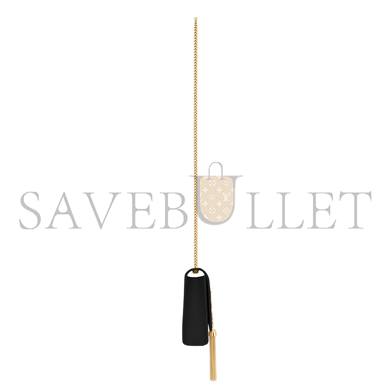 YSL KATE MEDIUM TASSEL IN GRAIN DE POUDRE EMBOSSED LEATHER 354119BOW0J1000 (24*14.5*5.5cm)