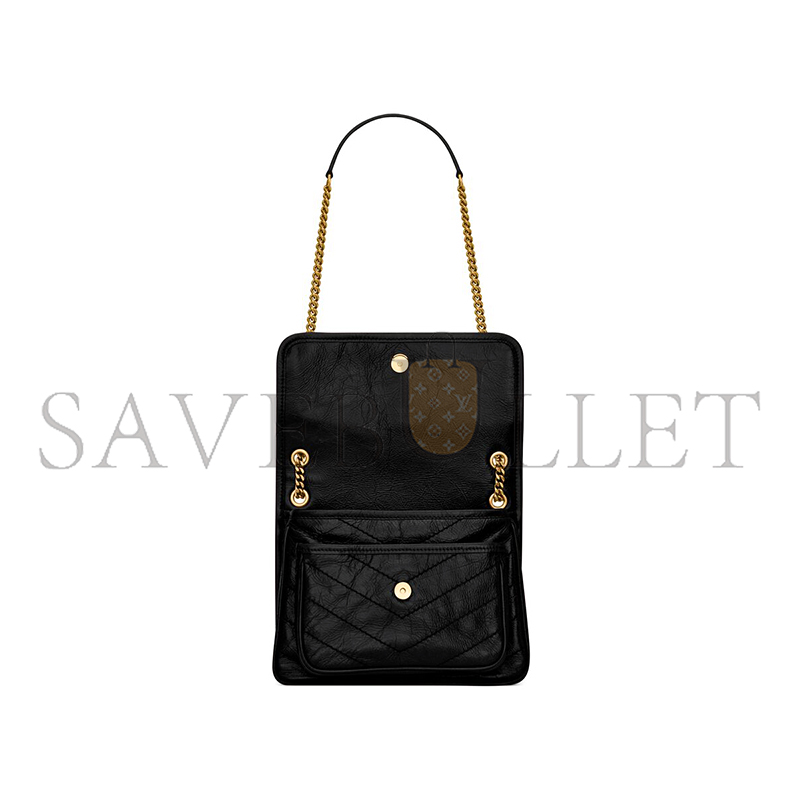 YSL NIKI BABY IN VINTAGE LEATHER 6331600EN071000 (21*16*7.5cm)