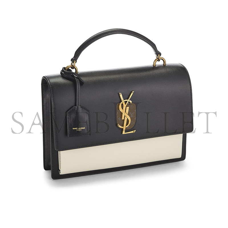 YSL SUNSET MEDIUM TOP HANDLE IN TEXTURED LEATHER 634723D42671031 (25*18*5cm)
