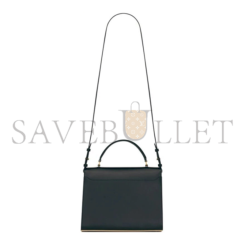 YSL CASSANDRA MEDIUM TOP HANDLE BAG IN BOX SAINT LAURENT LEATHER 62393116C7W1089 (24.5*20*11.5cm)
