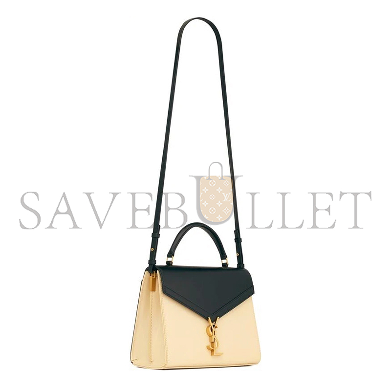 YSL CASSANDRA MEDIUM TOP HANDLE BAG IN BOX SAINT LAURENT LEATHER 62393116C7W1089 (24.5*20*11.5cm)