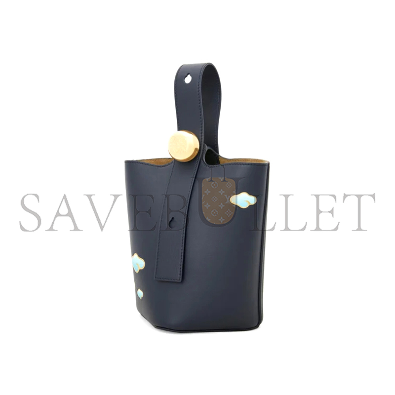 LOEWE MINI PEBBLE BUCKET IN NAPPA CALFSKIN AANBBBMX18 (16*16*19.5cm)