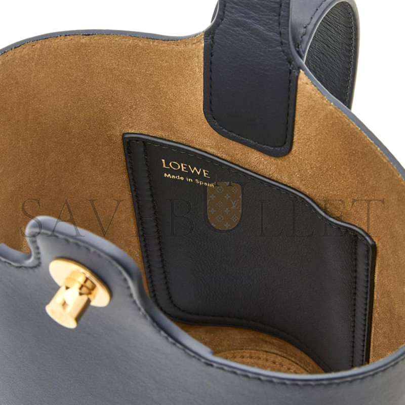 LOEWE MINI PEBBLE BUCKET IN NAPPA CALFSKIN AANBBBMX18 (16*16*19.5cm)