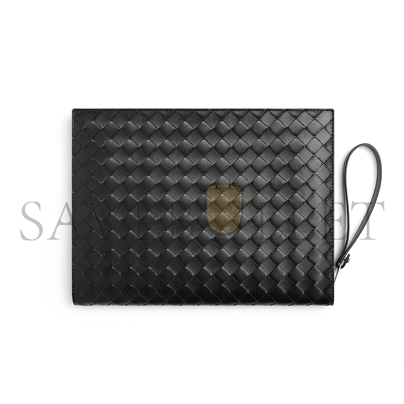 BOTTEGA VENETA INTRECCIATO DOCUMENT CASE WITH WRISTLET 732638V2E418803 (32*24*3cm)