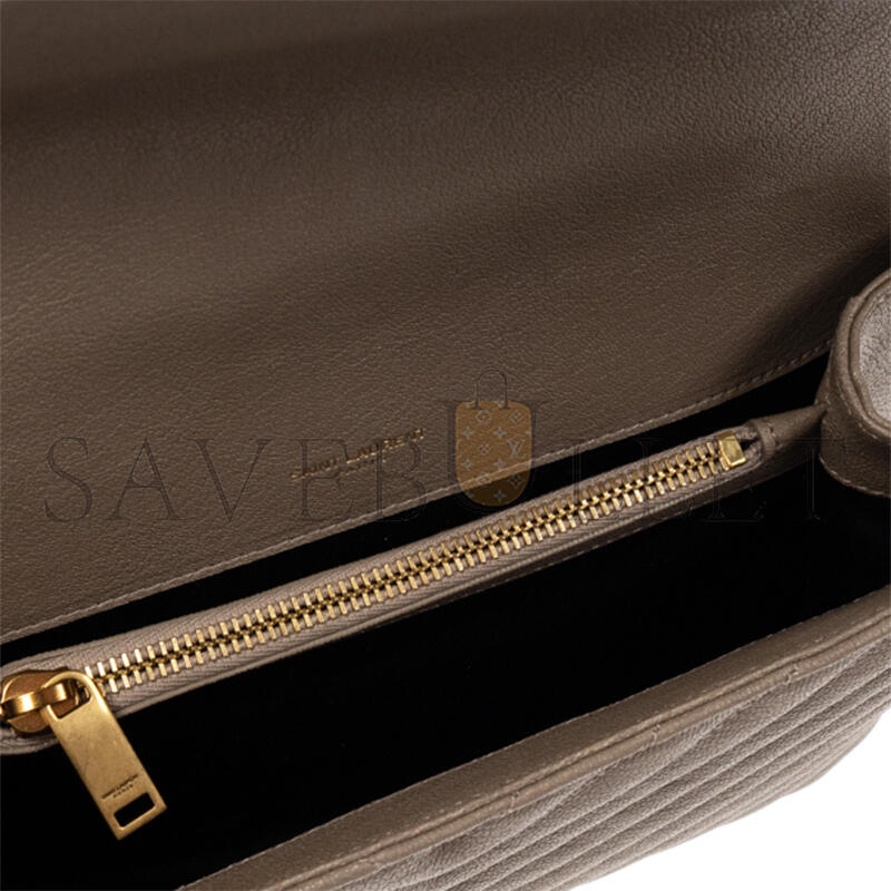 YSL COLLEGE MEDIUM IN QUILTED LEATHER 600279BRM072826 (24*17*6.5cm)