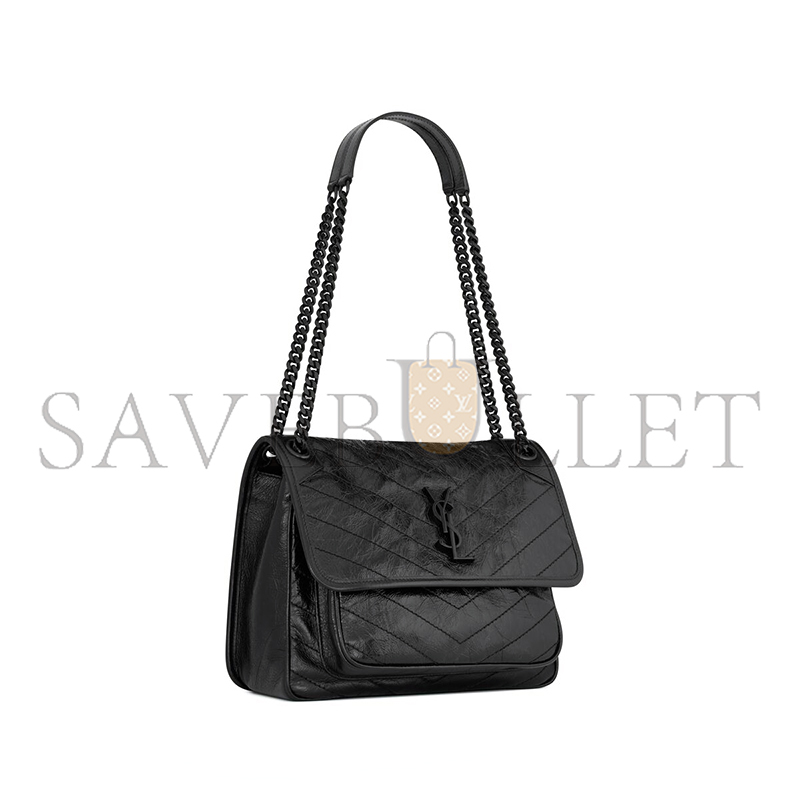 YSL NIKI MEDIUM IN VINTAGE LEATHER 6331840EN081000 (28*20*8.5cm)