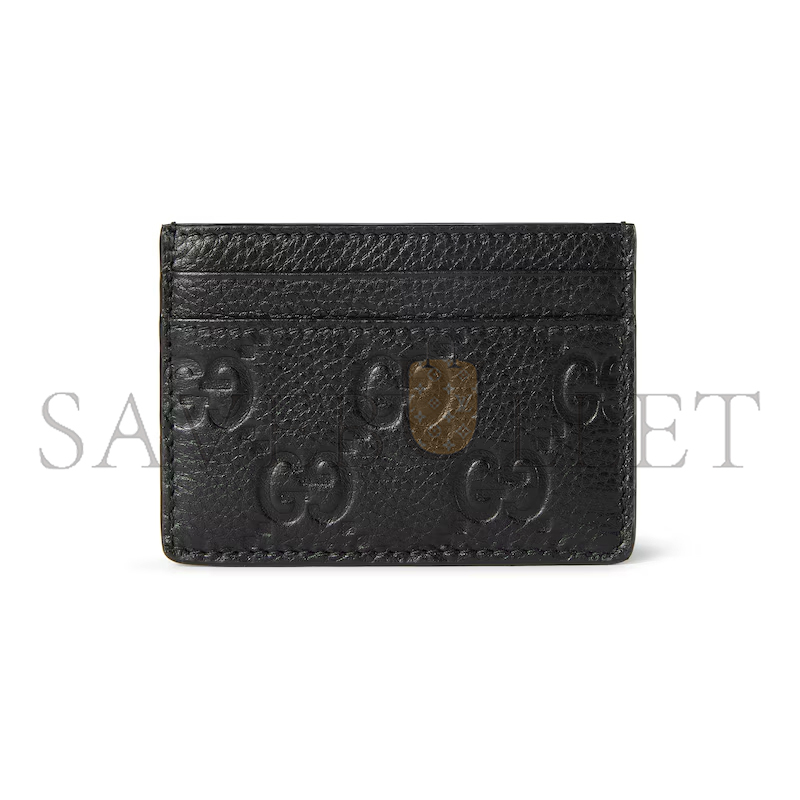 GUCCI GG EMBLEM CARD CASE 815883 (10*7cm)