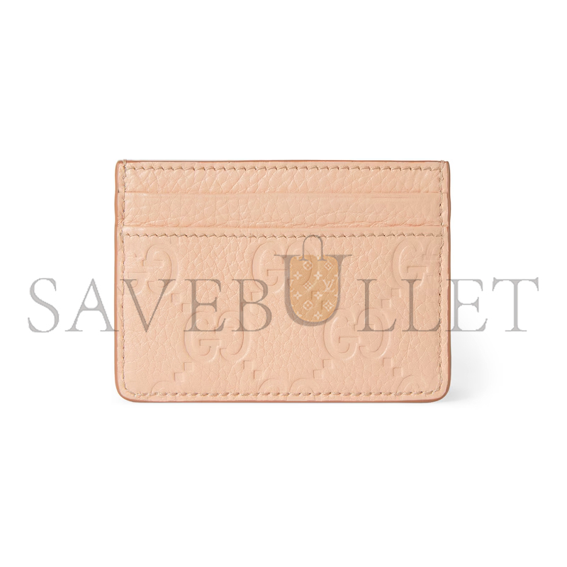 GUCCI GG EMBLEM CARD CASE 815883 (10*7cm)