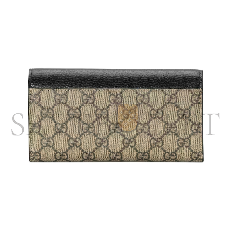 GUCCI GG MARMONT BI-COLOR CONTINENTAL WALLET 456116 (10*19*3.5cm)