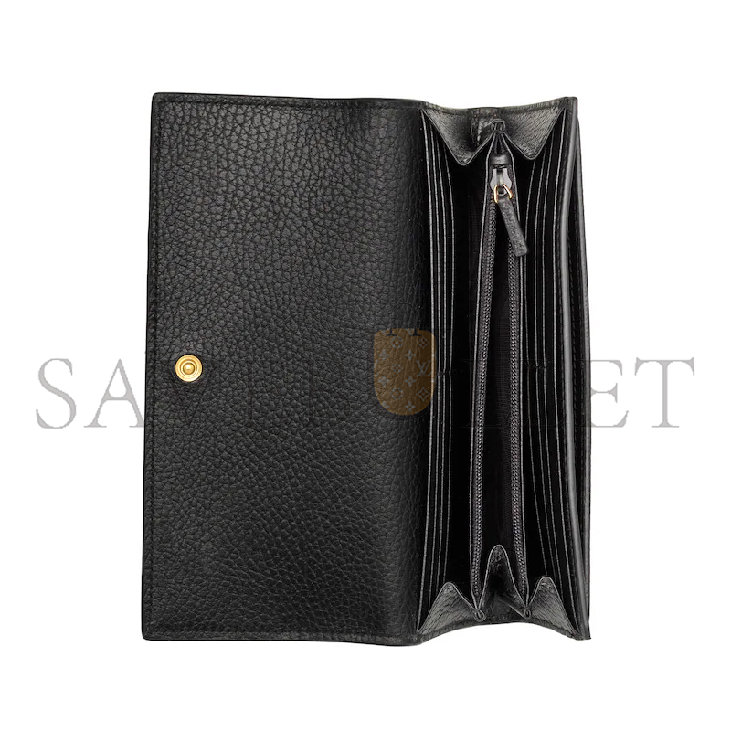 GUCCI GG MARMONT BI-COLOR CONTINENTAL WALLET 456116 (10*19*3.5cm)