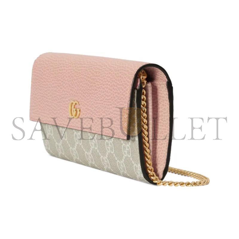 GUCCI GG MARMONT BI-COLOR WALLET ON CHAIN ‎546585 (19*10cm)
