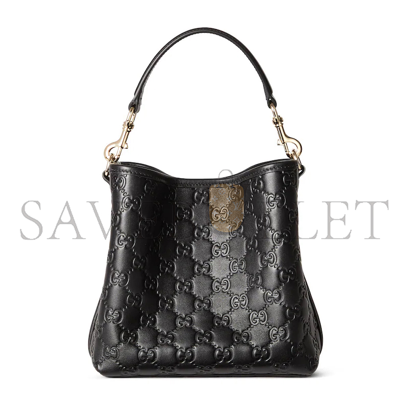 GUCCI GG EMBLEM SMALL BUCKET BAG ‎815118 (19*18*11cm)