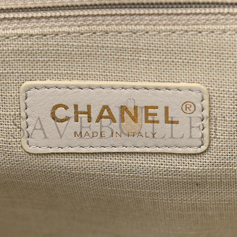 CHANEL TOTE CANVAS & GOLD-TONE METAL AS3351 (34*26*15cm)