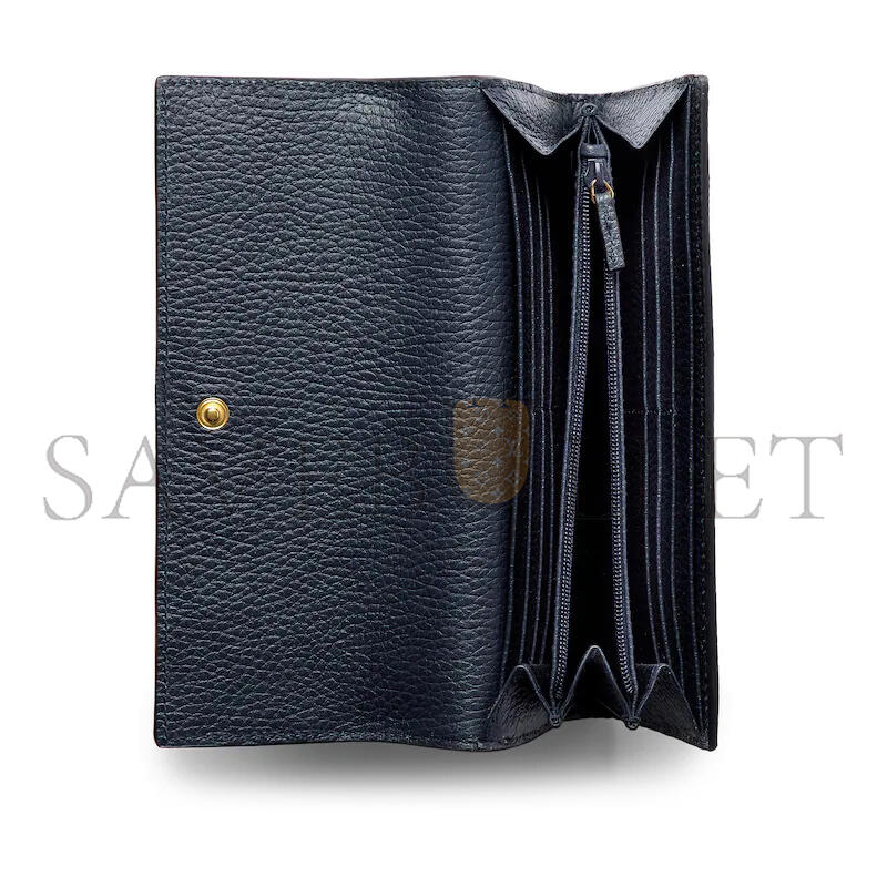 GUCCI BI-COLOR GG MARMONT CONTINENTAL WALLET ‎456116 (19*10*3.5cm)