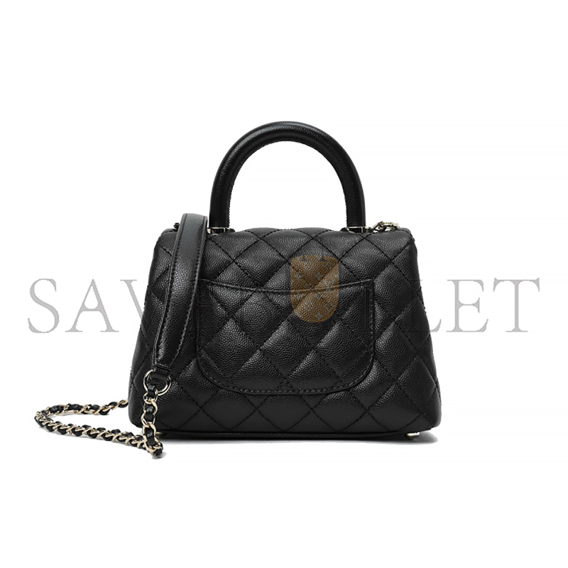 CHANEL MINI FLAP BAG WITH TOP HANDLE AS2215 B05061 94305 (19*13*9cm)