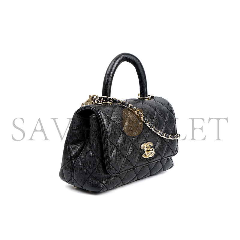 CHANEL MINI FLAP BAG WITH TOP HANDLE AS2215 B05061 94305 (19*13*9cm)