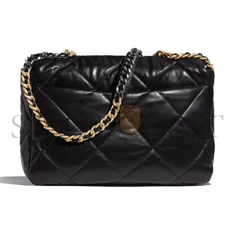 CHANEL 19 BAG MAXI BLACK AS1161 B02875 94305 (36*25*11cm)