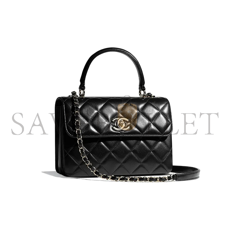 CHANEL TRENDY CC LAMBSKIN FLAP BAG A92236 Y60767 94305 (25*17*9cm)