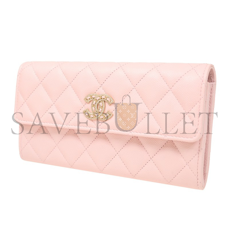 CHANEL LONG FLAP WALLET AP2740 B08043 NH620 (19.4*10.5*3cm)