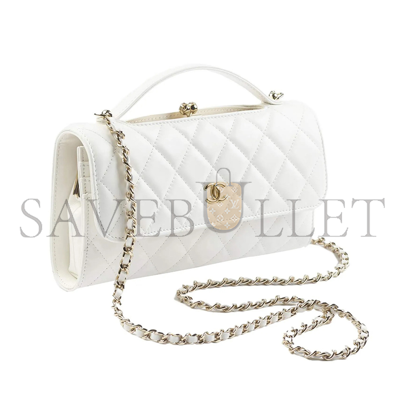 CHANEL FLAP PHONE HOLDER WITH CHAIN AP2875 B08440 10601 (22*12*4cm)