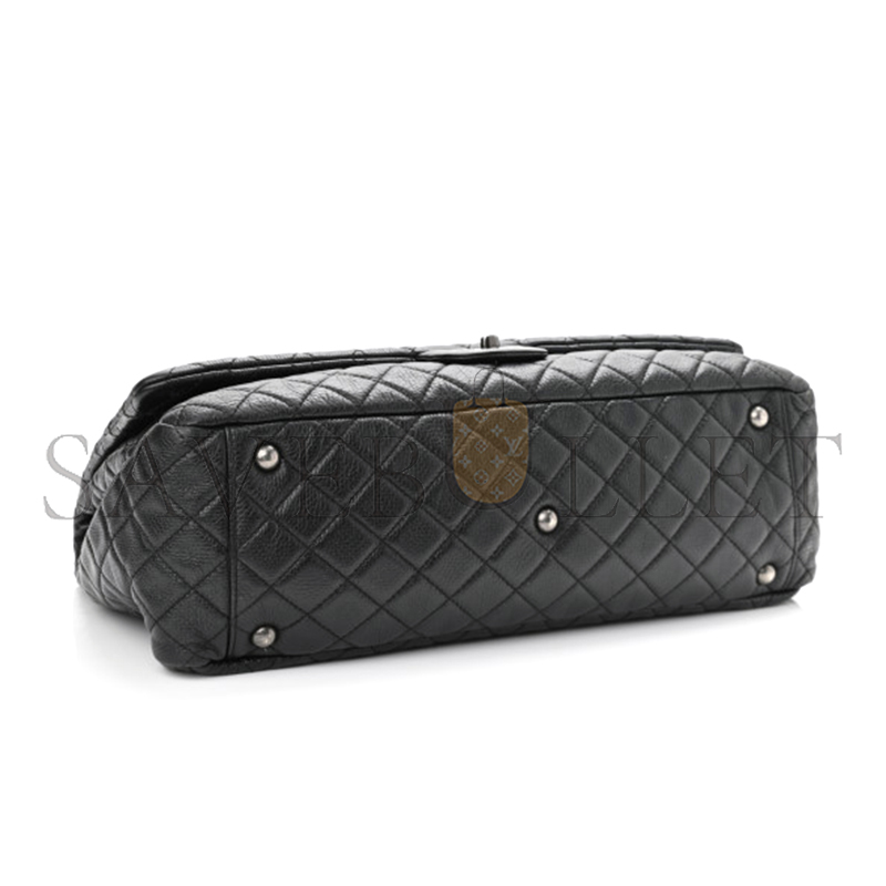 CHANEL XXL TRAVEL FLAP BAG BLACK 1065327 (45*28*15cm)