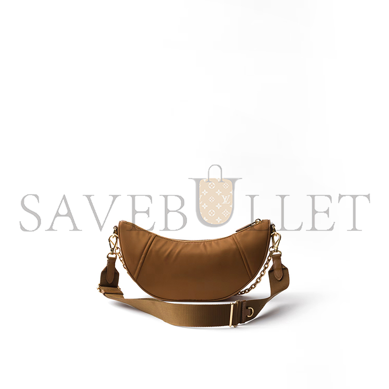 PRADA DEMI-LUNE RE-NYLON SHOULDER BAG 1BH222 (30*13.5*6cm)