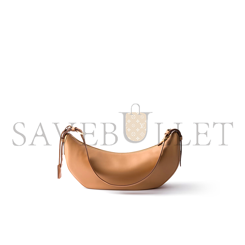 PRADA DEMI-LUNE LARGE LEATHER SHOULDER BAG 1BC255 (42*19.5*8.5cm)