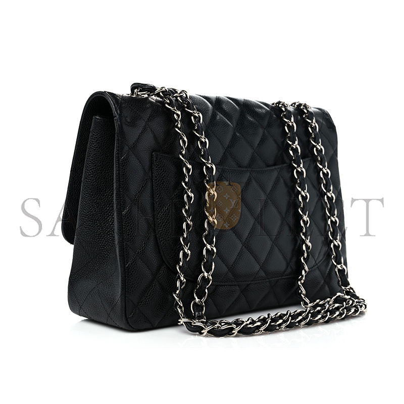 CHANEL CAVIAR QUILTED JUMBO SINGLE FLAP 1190800 (30*20*8cm)