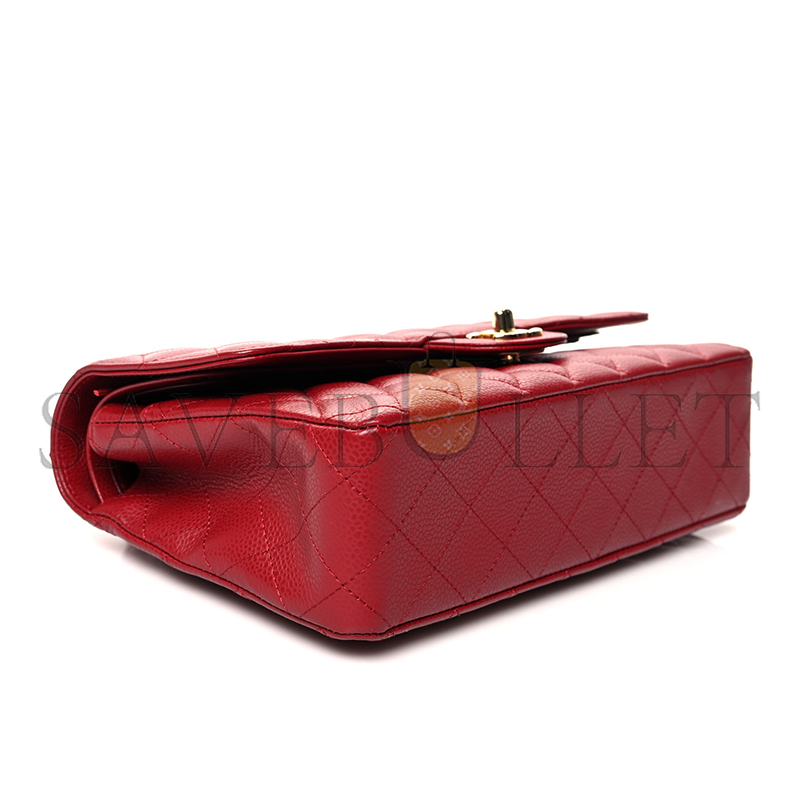CHANEL CAVIAR QUILTED MEDIUM DOUBLE FLAP 1176682 (25*15*6cm)