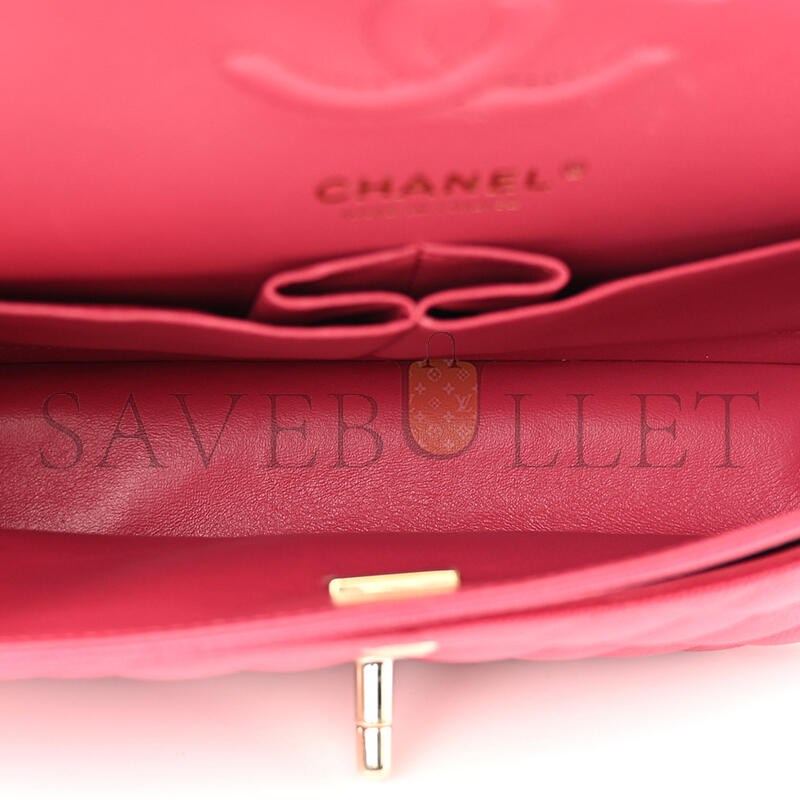CHANEL CAVIAR QUILTED SMALL DOUBLE FLAP 1411761 (23*14.5*6cm)