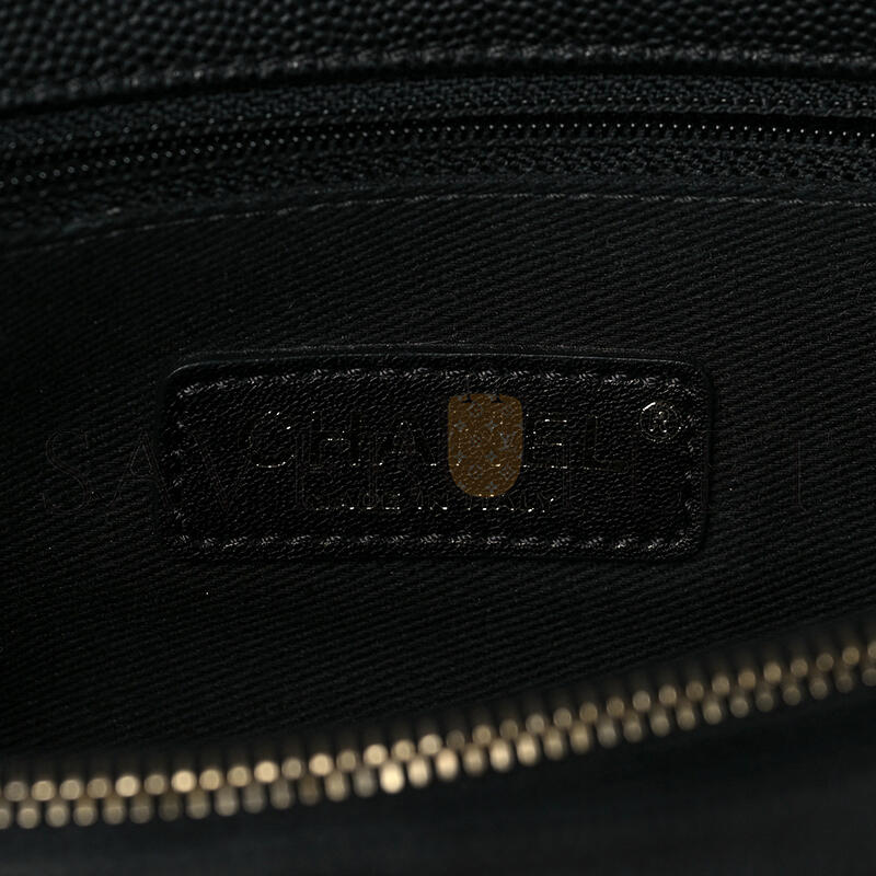 CHANEL CAVIAR LIZARD EMBOSSED QUILTED SMALL COCO HANDLE FLAP 1150942 (29*18*12cm)