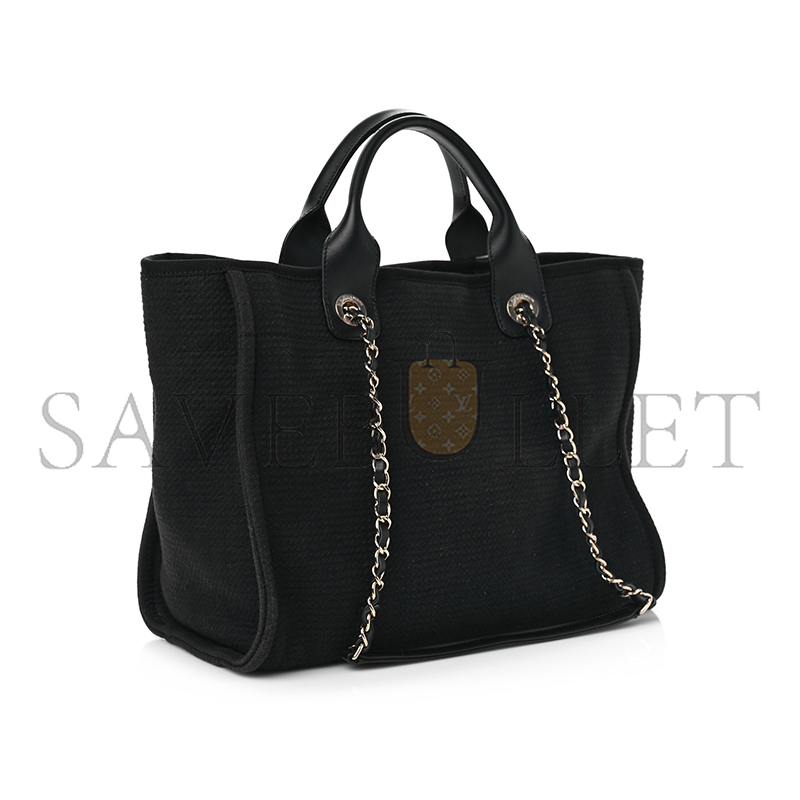 CHANEL MIXED FIBERS SMALL DEAUVILLE TOTE 1648915 (34*27*18cm)