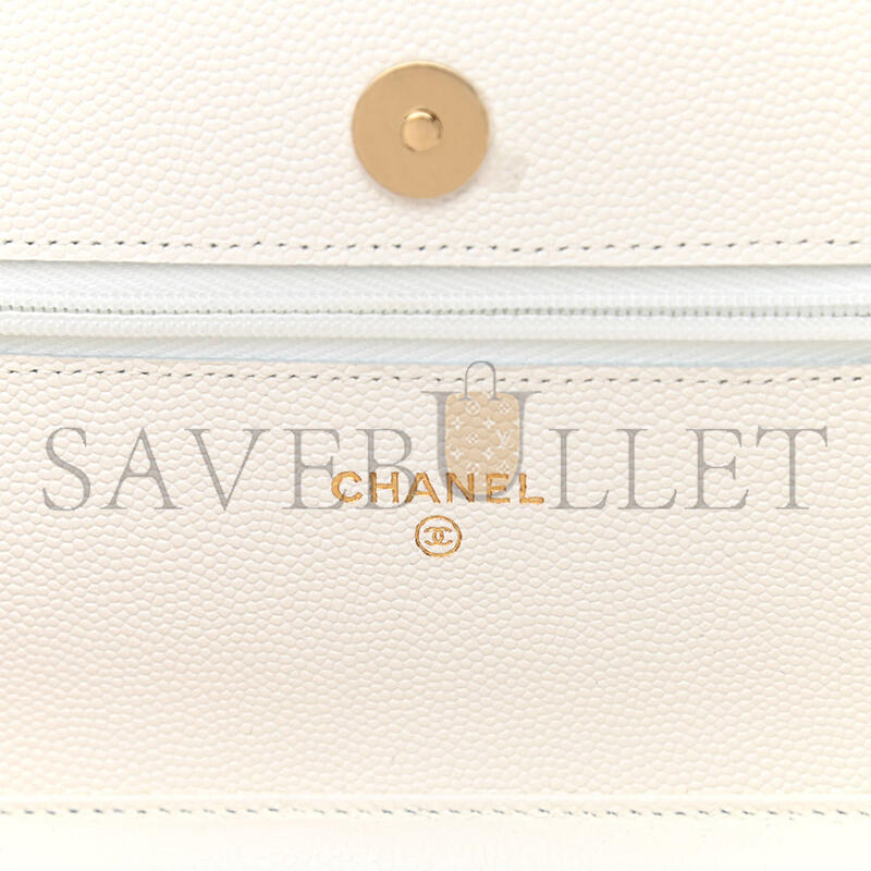 CHANEL CAVIAR QUILTED WALLET ON CHAIN WOC 1168643 (20*12*3cm)