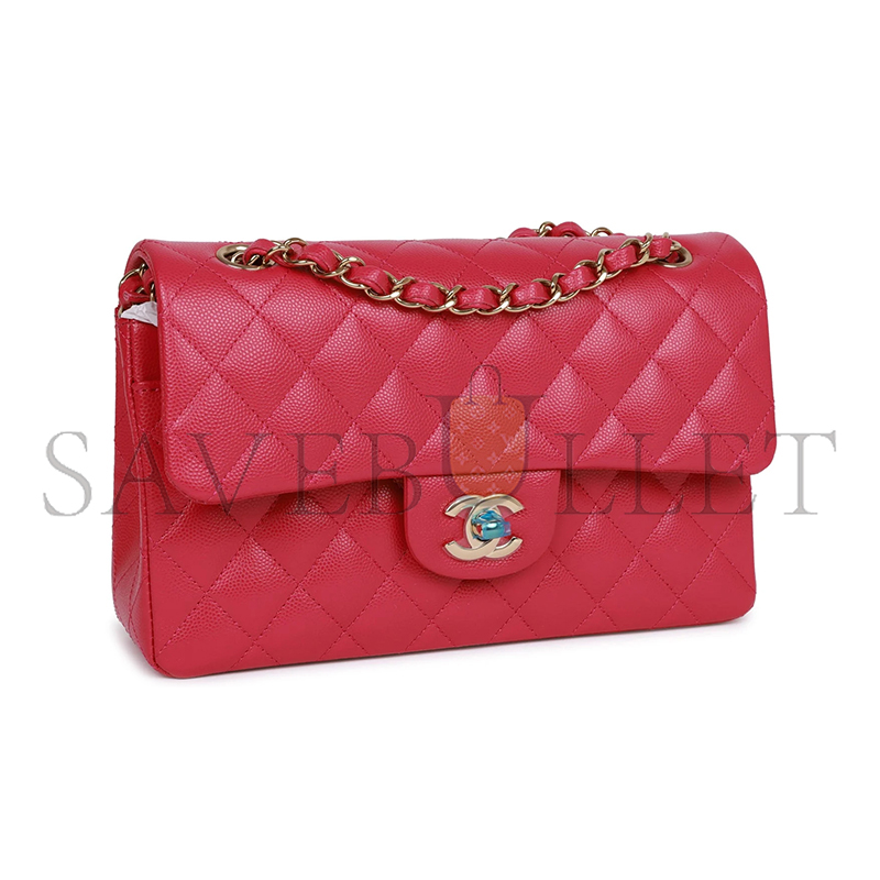 CHANEL CAVIAR QUILTED SMALL DOUBLE FLAP 1564958 (23*13*6cm)