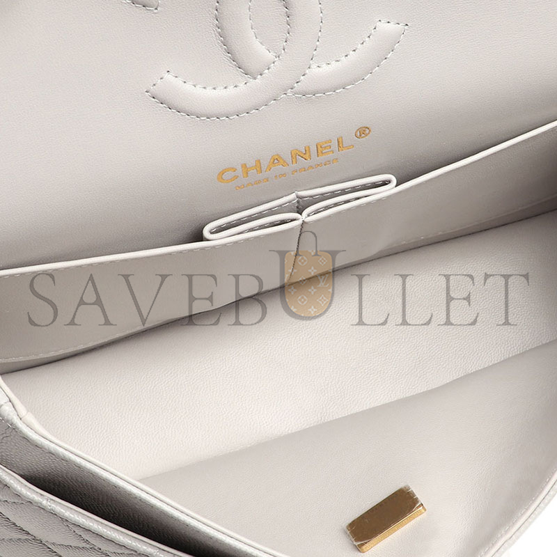 CHANEL CAVIAR QUILTED SMALL CLASSIC DOUBLE FLAP 1302411 (23*14*6cm)
