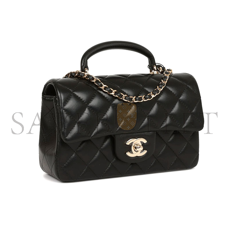 CHANEL MINI FLAP BAG WITH TOP HANDLE AS2431 (20*12*6cm)