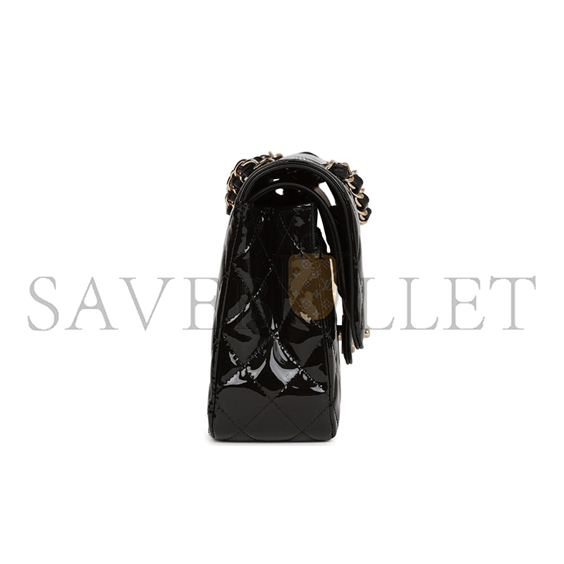 CHANEL PATENT CALFSKIN QUILTED MEDIUM CLASSIC FLAP 1300265 (25*15*7cm)