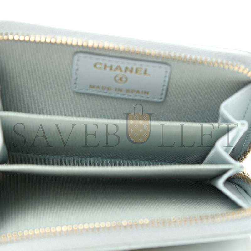 CHANEL 19 ZIPPED COIN PURSE AP0949 B04852 NN268 (11*8*3cm)