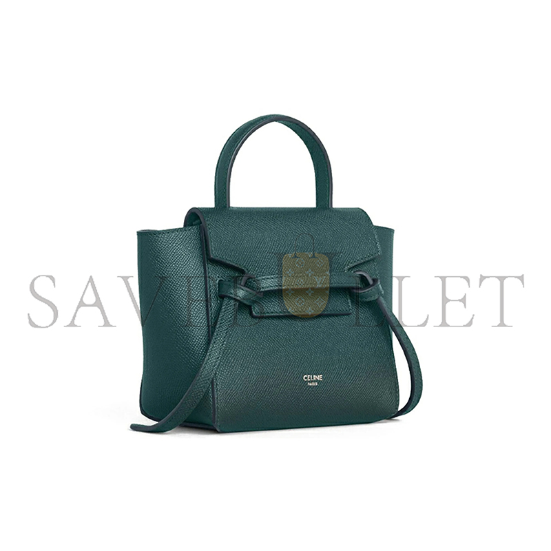CELINE PICO BELT TOTE IN GRAINED COWHIDE LEATHER 194263ZVA.31AN (21*16*8cm)