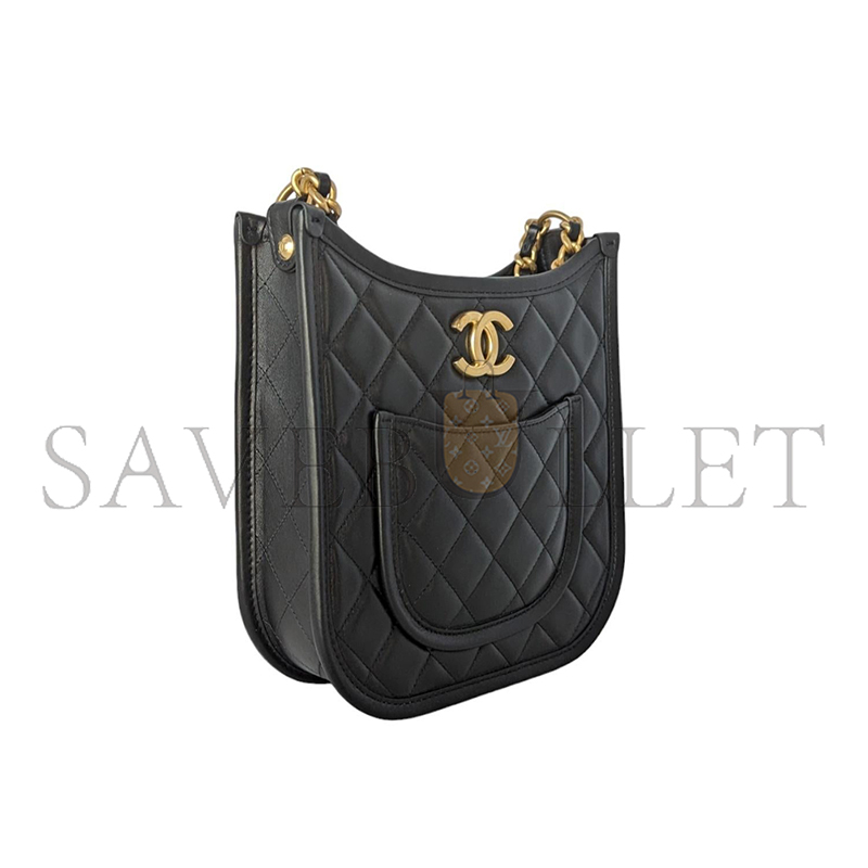 CHANEL MASTER CALFSKIN QUILTED CC HOBO HANDBAG AS4532 (24*22*6cm)