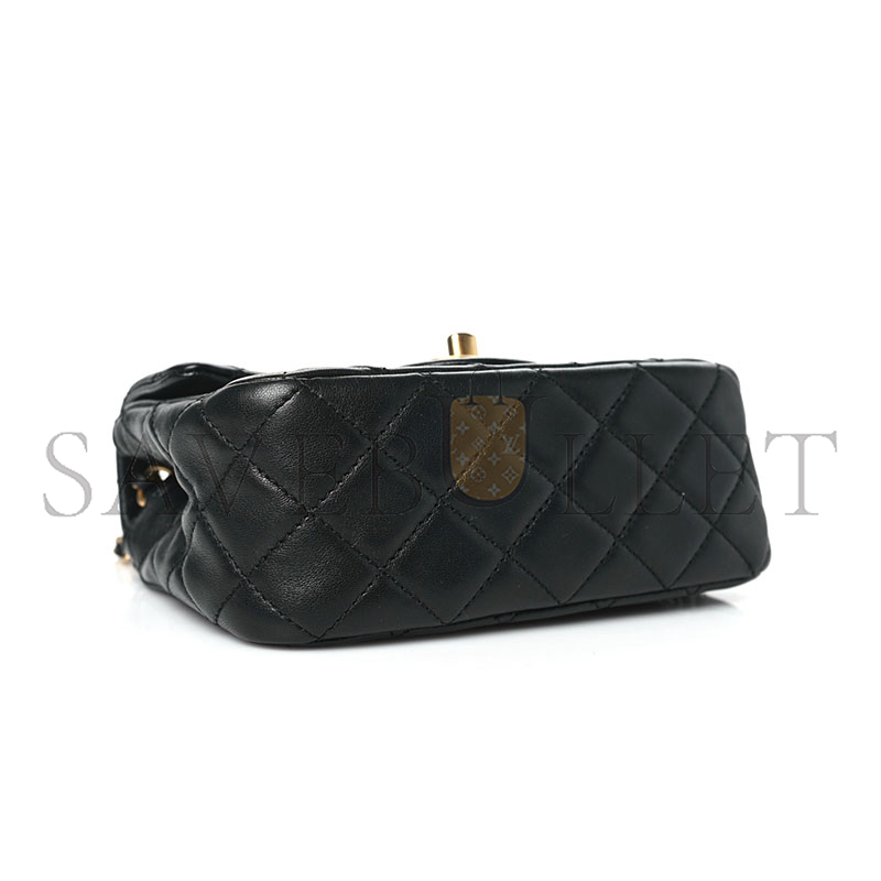 CHANEL MASTER LAMBSKIN QUILTED MINI PEARL CRUSH FLAP AS1786 (17*12*7cm)