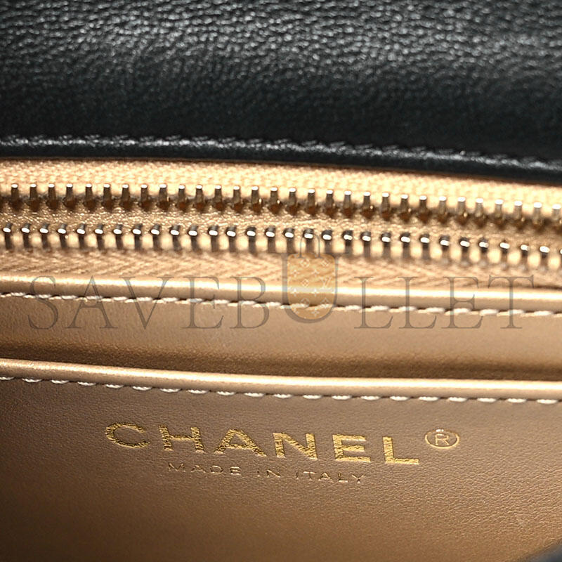 CHANEL MASTER LAMBSKIN QUILTED MINI PEARL CRUSH FLAP AS1786 (17*12*7cm)