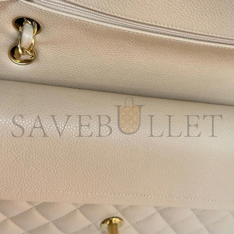 CHANEL CAVIAR QUILTED MEDIUM DOUBLE FLAP 1507170 (25.5*15.5*6.5cm)