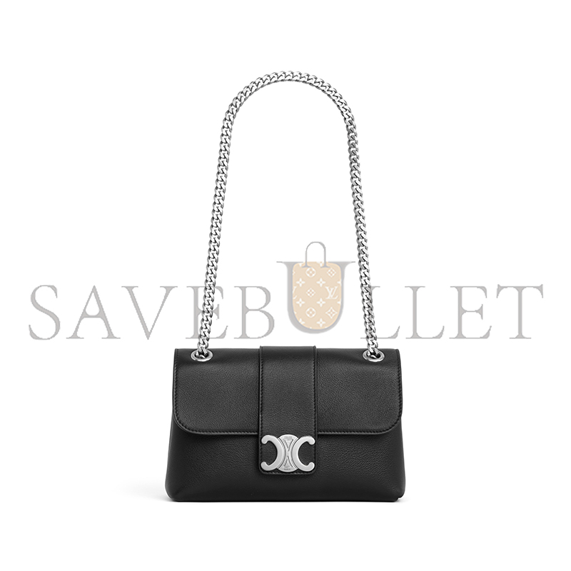 CELINE TEEN CELINE VICTOIRE BAG IN SUPPLE GRAINED CALFSKIN 116593FDU.38SI (23.5*14*8cm)