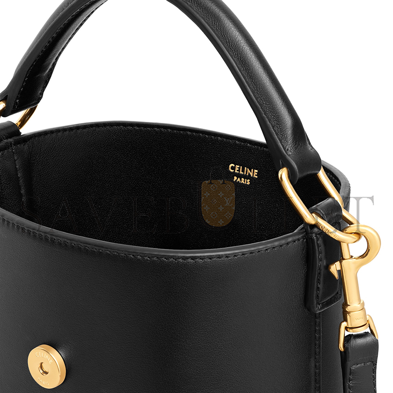 CELINE MINI BUCKET LOUISE IN SMOOTH CALFSKIN 10N473GHJ.38NO (13.5*16*10cm)