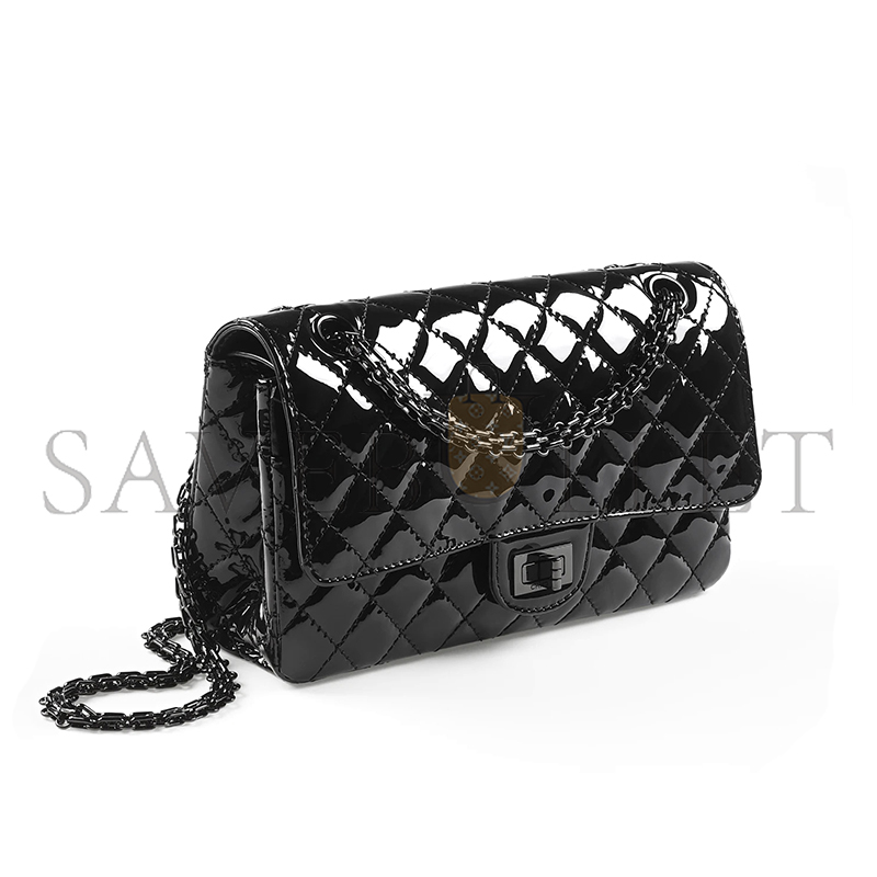 CHANEL 2.55 HANDBAG PATENT CALFSKIN A37586 (24*16*7.5cm)